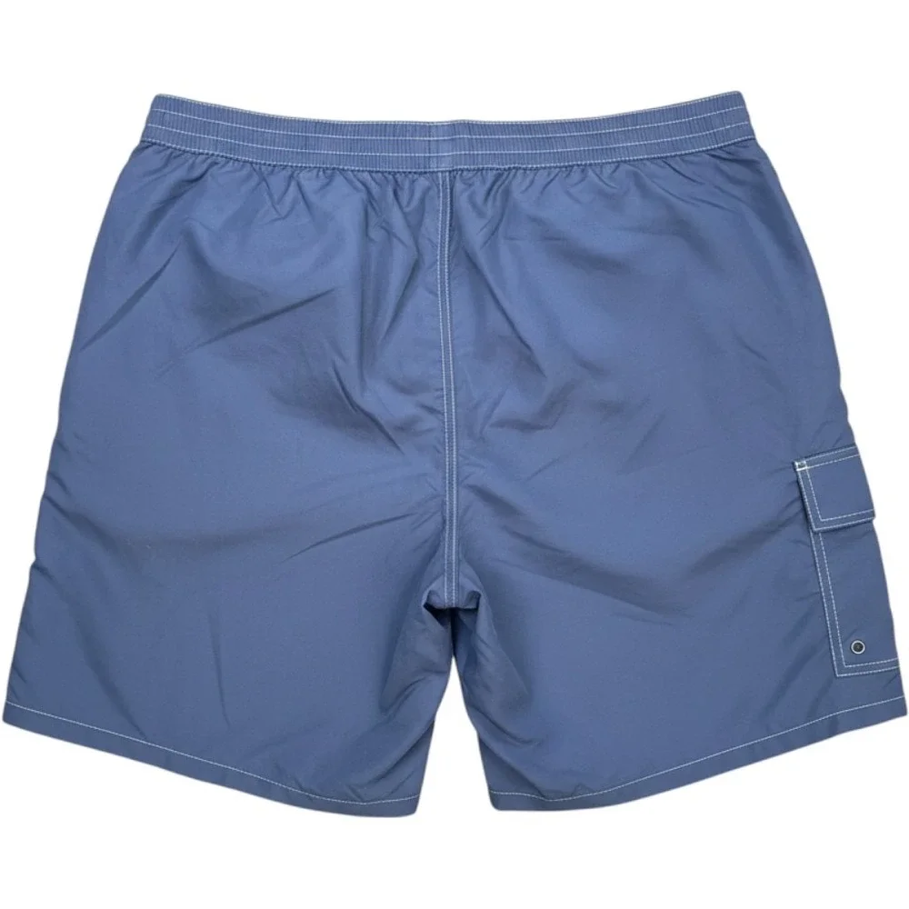NWT Polo Ralph Lauren Swim Trunks XXL‎ Blue Cargo Pocket Contrast Stitch Preppy